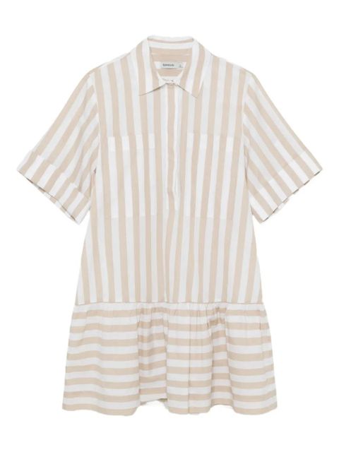 Simkhai Cris striped-pattern mini dress - Neutrals - zdjęcie produktu nr 1
