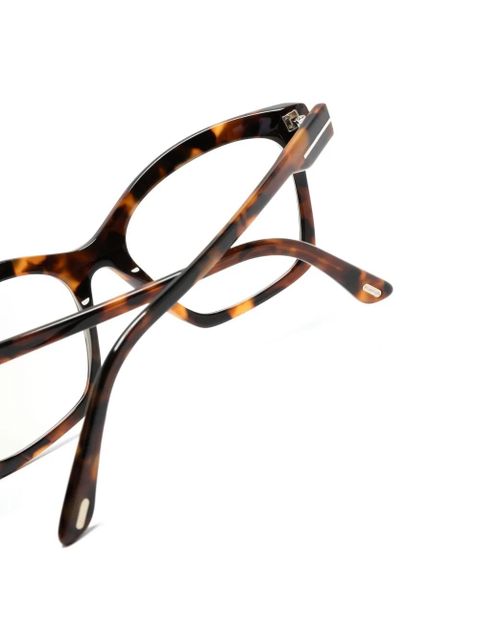 TOM FORD Eyewear tortoiseshell square-frame glasses - Brown - zdjęcie produktu nr 2