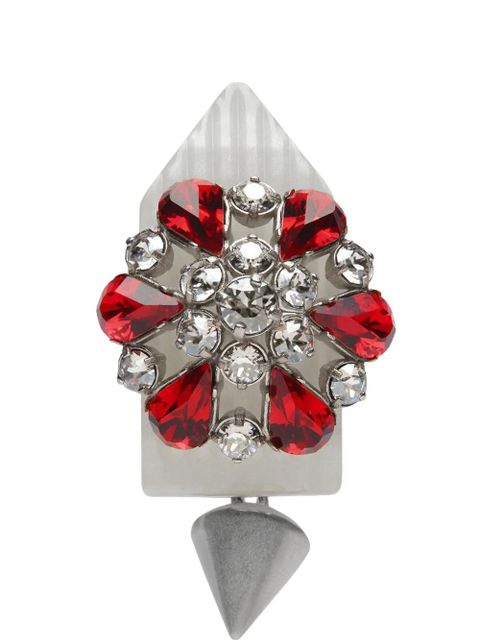 Maison Margiela rhinestone-embellished cufflinks - Silver - zdjęcie produktu nr 1