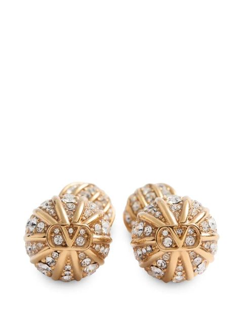 Valentino Garavani Poetiques Des Gouttes metal and Swarovski® crystal earrings - Gold