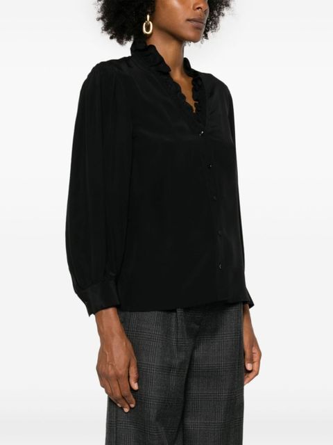 SANDRO silk shirt - Black - zdjęcie produktu nr 2