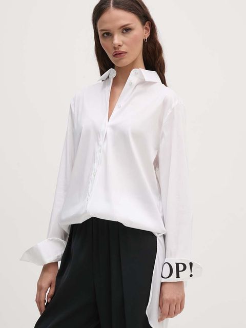 Joop! koszula damska kolor biały regular z kołnierzykiem klasycznym 3004076210017290 - zdjęcie produktu nr 1