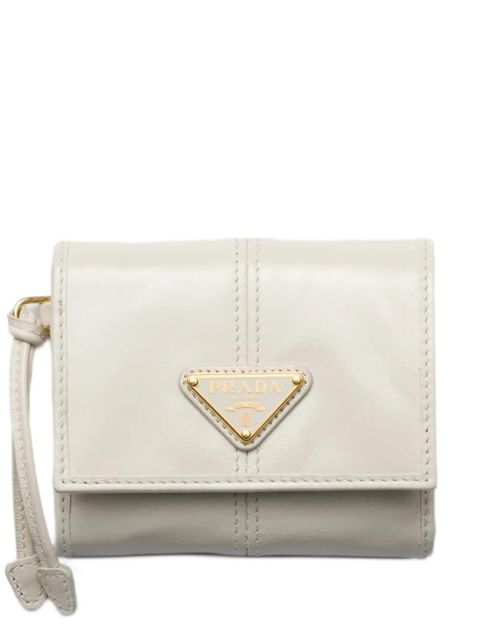 Prada small leather wallet - Neutrals - zdjęcie produktu nr 1