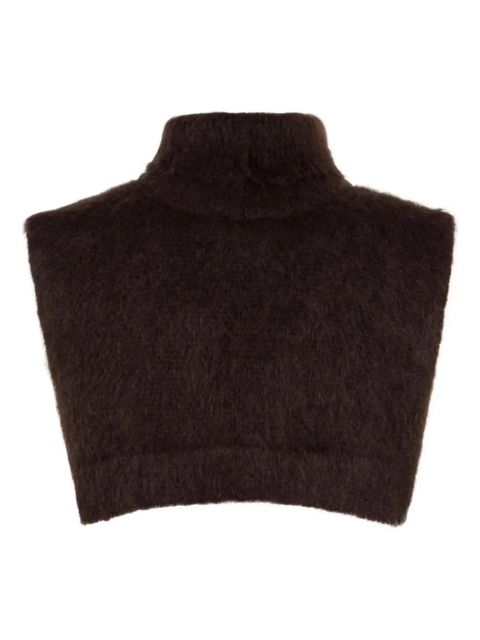 Moncler turtleneck cropped top - Brown