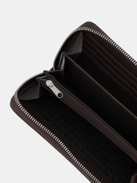 Armani Exchange portfel damski kolor brązowy XW000361 AF11902