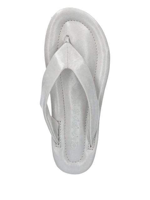 BY FAR Dasha leather sandals - White