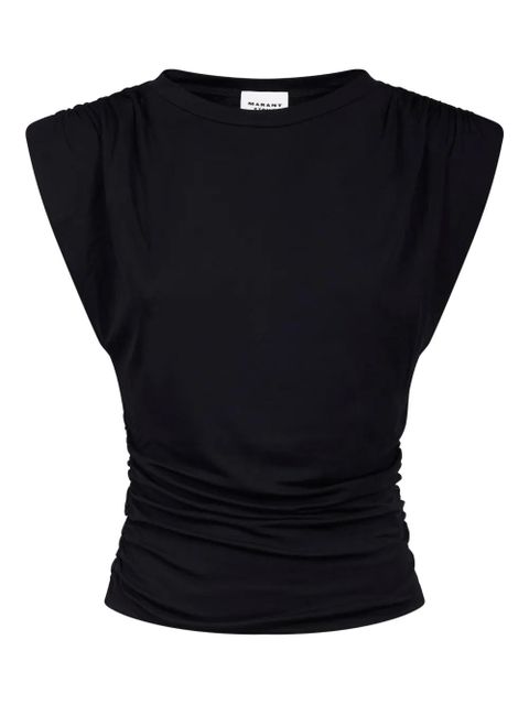 MARANT ÉTOILE gathered-shoulders tank top - Black - zdjęcie produktu nr 1