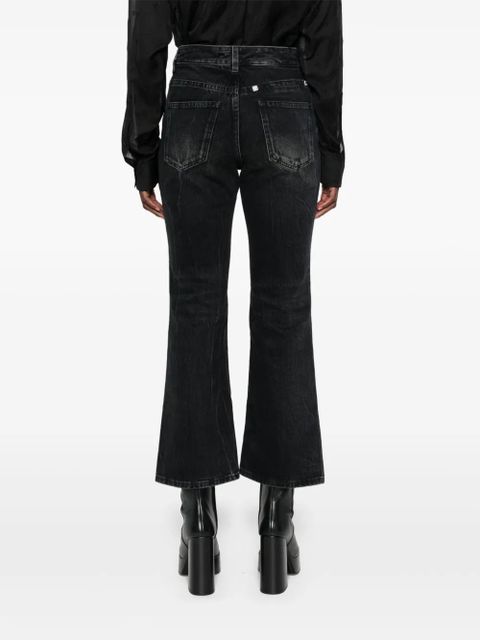 Givenchy logo-plaque bootcut jeans - Black
