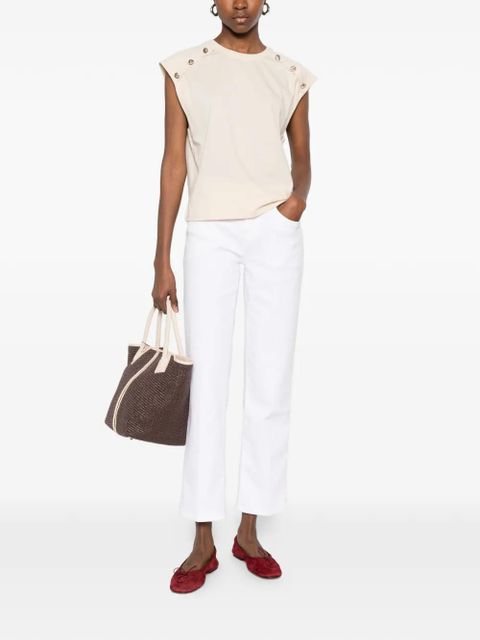 TWINSET button-embellished top - Neutrals - zdjęcie produktu nr 2