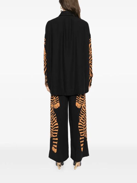 FARM Rio tiger-print shirt - Black