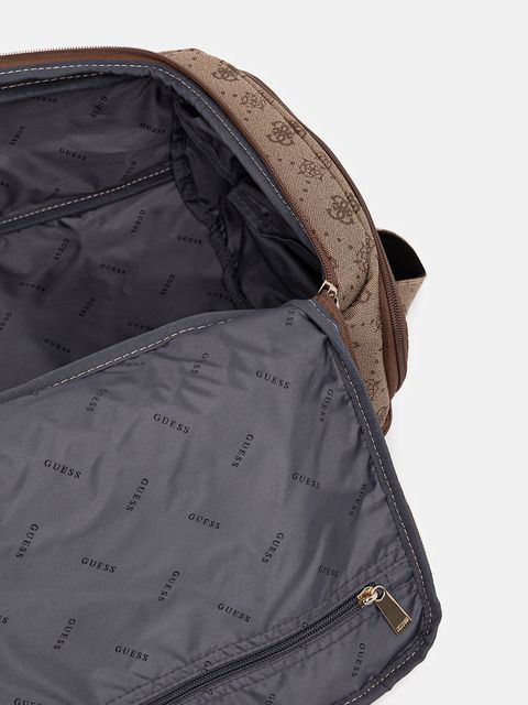 Guess plecak SILIA damski kolor beżowy duży wzorzysty TWGP98 90033