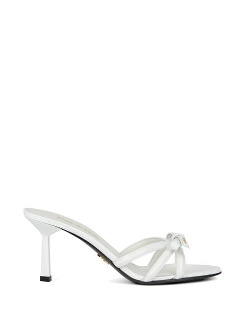 Prada bow-strap heeled sandals - White - zdjęcie produktu nr 1