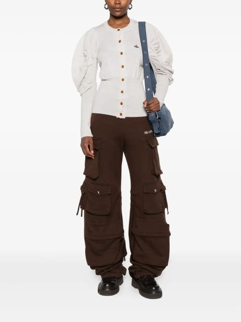 Vivienne Westwood puff-sleeve buttoned cardigan - Grey - zdjęcie produktu nr 2