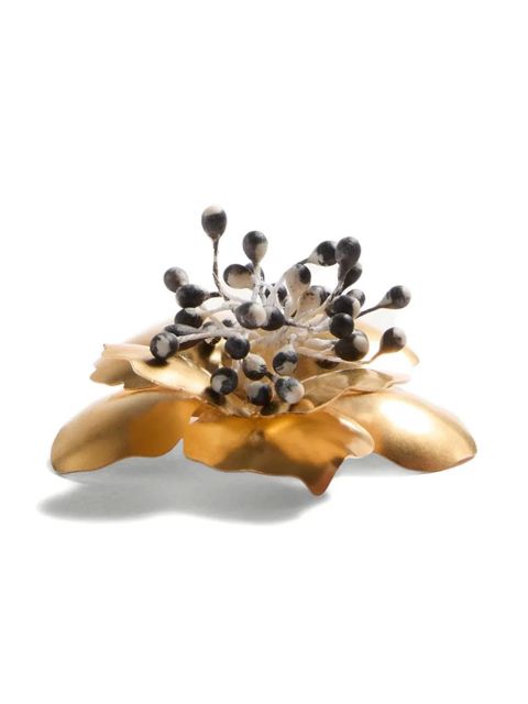 Valentino Garavani Fleur Lumineuse brooch - Gold