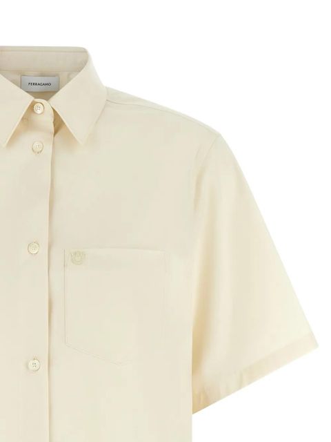 Ferragamo Gancini breast-pocket shirt - Neutrals