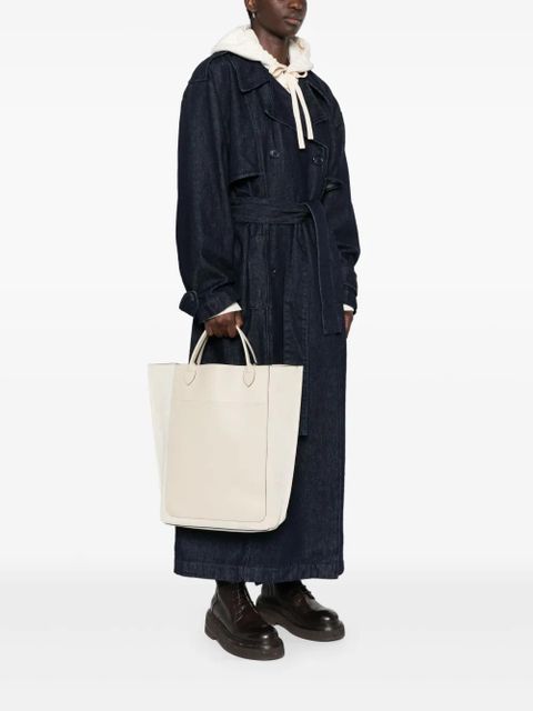 Longchamp medium Cabas suede tote bag - Neutrals