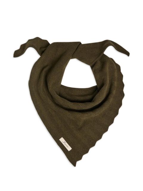 Jacquemus herringbone scarf - Green - zdjęcie produktu nr 1
