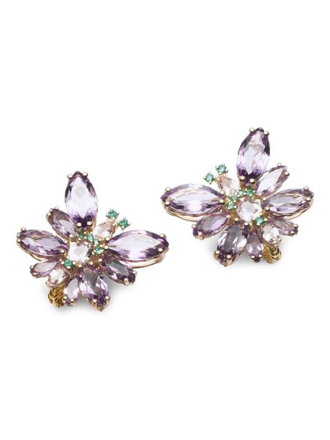 Dolce & Gabbana 18K yellow gold Butterfly multi-stone earrings - zdjęcie produktu nr 2