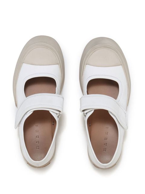 Marni leather Mary Jane sneakers - White