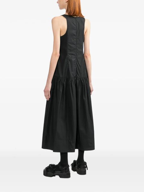 Simone Rocha floral appliqué midi dress - Black