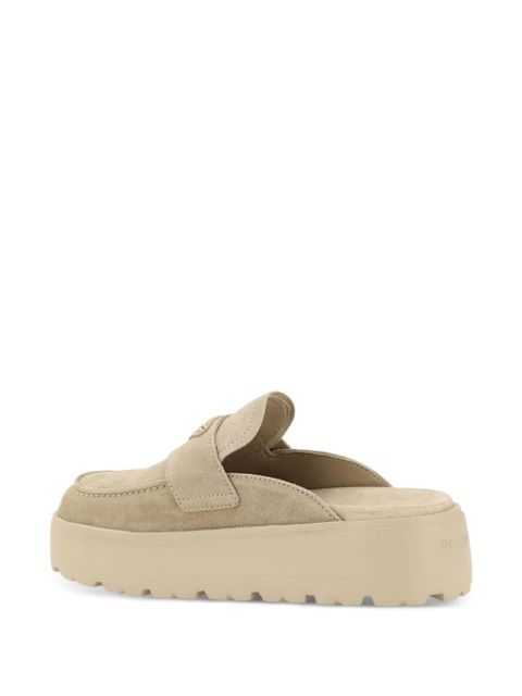 Prada triangle-logo mules - Neutrals
