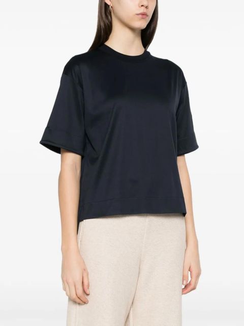 Max Mara short-sleeve silk top - Black