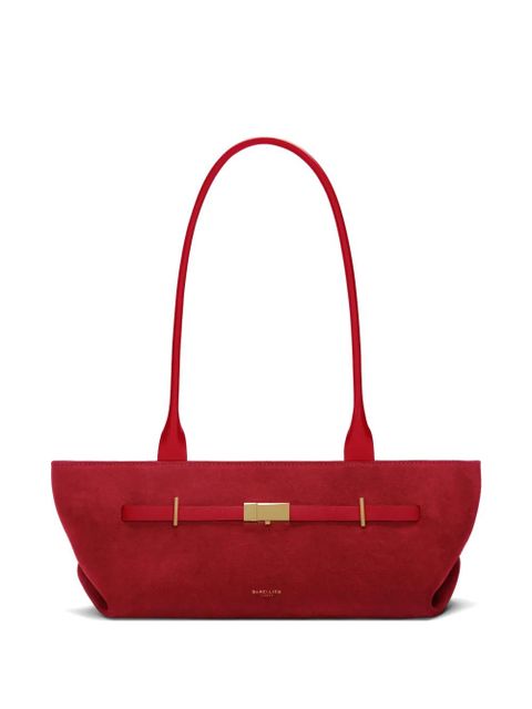 DeMellier The New York suede shoulder bag - Red - zdjęcie produktu nr 1
