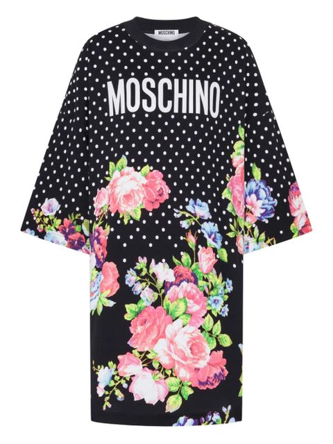 Moschino polka-dot quarter-sleeve dress - Black - zdjęcie produktu nr 1