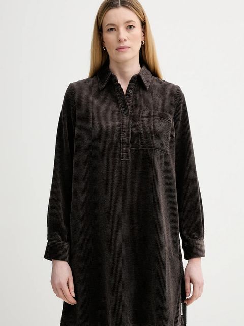 Marc O'Polo sukienka sztruksowa kolor brązowy mini prosta 5000007458 - zdjęcie produktu nr 1