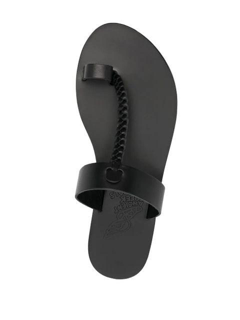 Ancient Greek Sandals Melpomeni greek sandals - Black