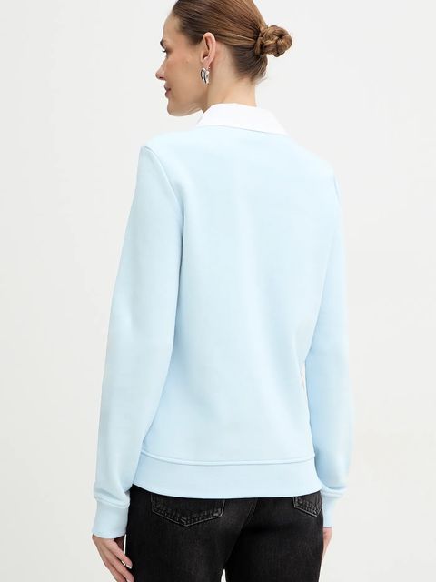 Karl Lagerfeld bluza damska kolor niebieski gładka B1W20020