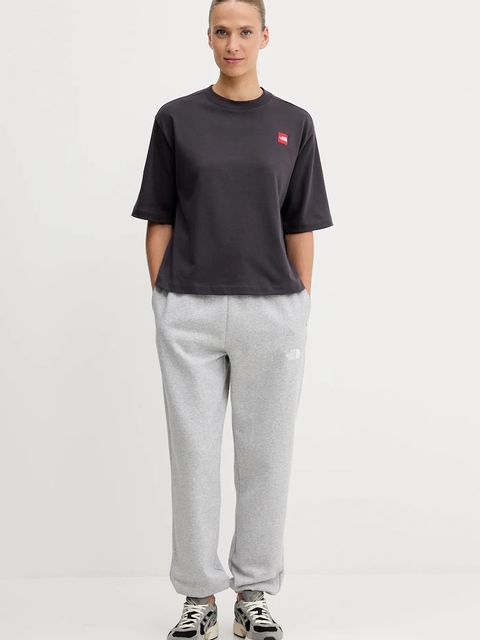 The North Face t-shirt bawełniany Redbox damski kolor szary NF0A8EG60SA1