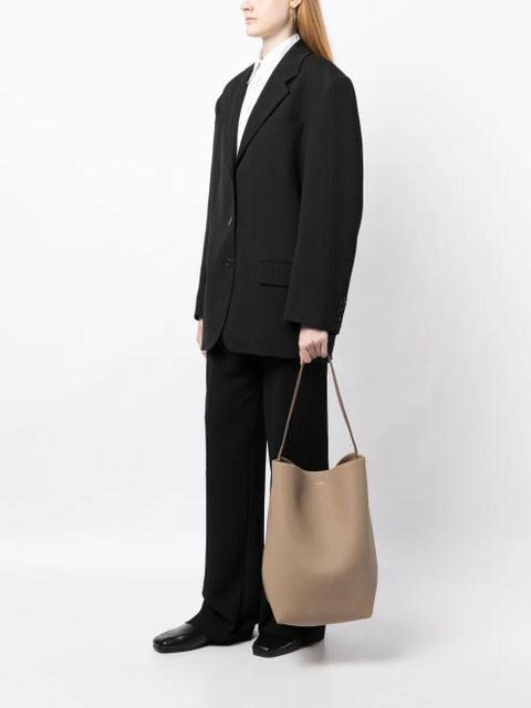 The Row large Park leather tote bag - Brown - zdjęcie produktu nr 2