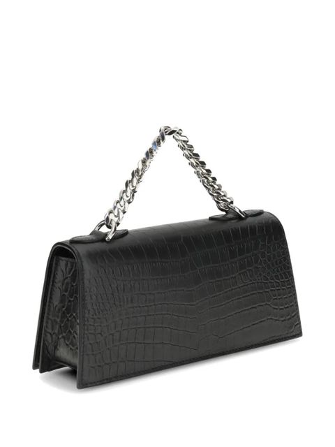 Alexander McQueen jewelled mini shoulder bag - Black
