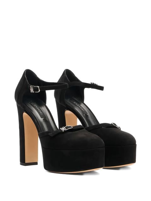 Casadei 130mm Patty platform pumps - Black - zdjęcie produktu nr 2