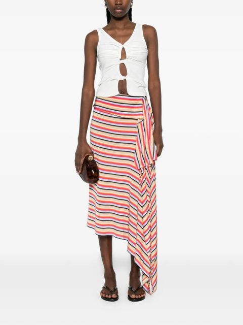 Christopher Esber Calypso striped astmmetric skirt - Neutrals - zdjęcie produktu nr 2