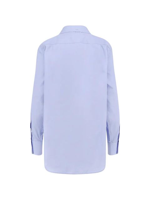 Maison Margiela button frayed shirt - Blue - zdjęcie produktu nr 2