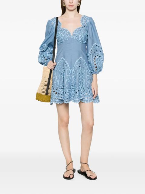 Charo Ruiz Ibiza Esmare puff-sleeve mini dress - Blue - zdjęcie produktu nr 2