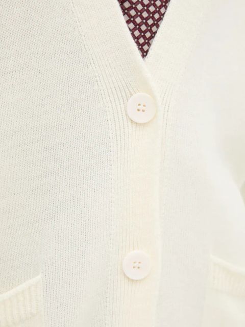 Sisley kardigan wełniany kolor beżowy lekki 122NM602E