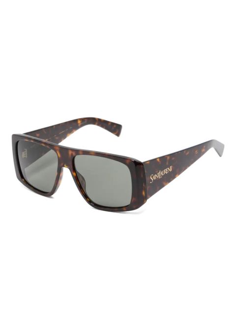 Saint Laurent Eyewear SL 832 square-frame sunglasses - Brown - zdjęcie produktu nr 2