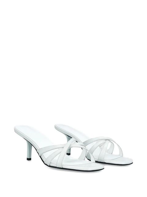 BY FAR Julie criss-cross sandals - White
