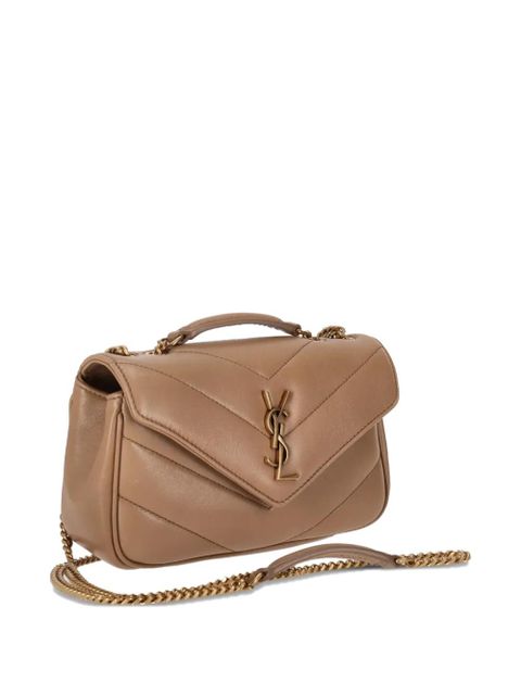 Saint Laurent mini Loulou chain-strap crossbody bag - Neutrals - zdjęcie produktu nr 2