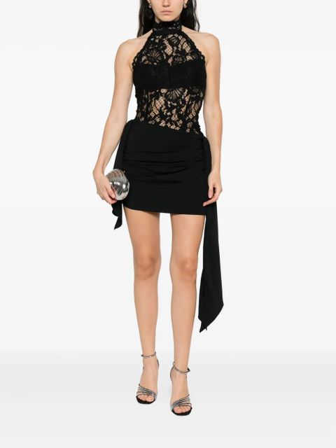 MANURÍ floral-lace halterneck top - Black - zdjęcie produktu nr 2