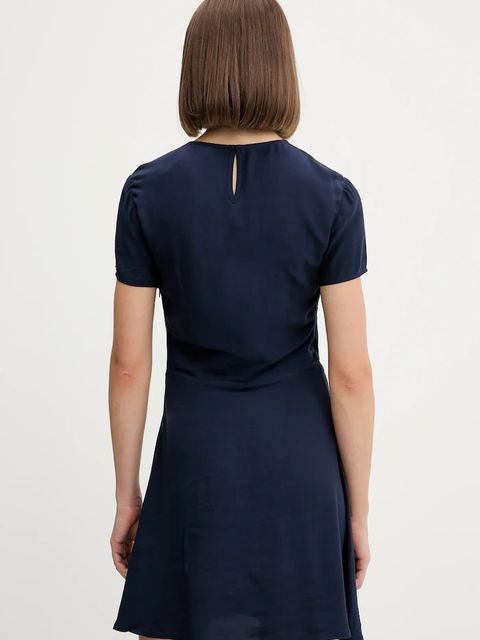 Tommy Jeans sukienka kolor granatowy mini rozkloszowana DW0DW21120 - zdjęcie produktu nr 2