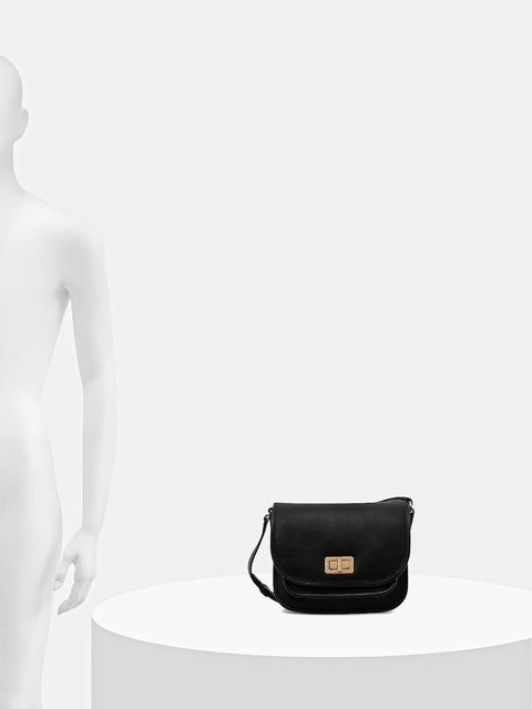 Geox torebka skórzana FLAVRIE kolor czarny D46Z4A 00043