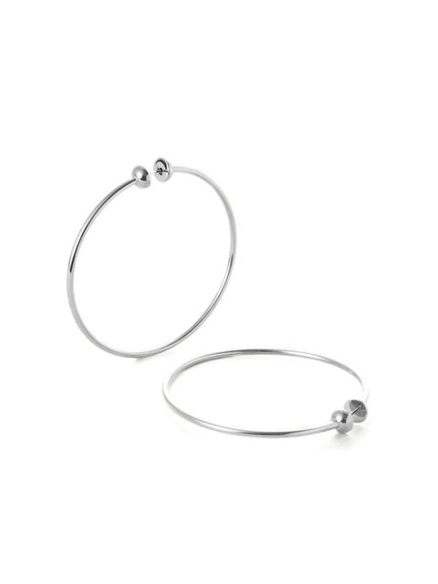 Jenny Bird Icon hoops earrings - Silver - zdjęcie produktu nr 2