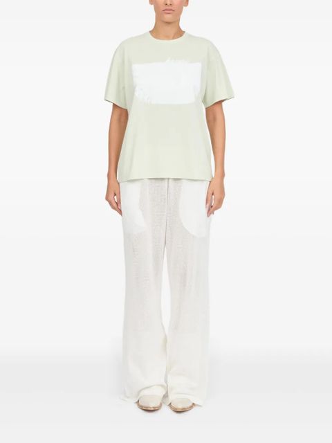 MM6 Maison Margiela stamp-motif t-shirt - Green