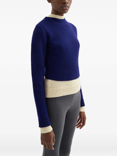 Jil Sander mock-neck sweater - Blue - zdjęcie produktu nr 2