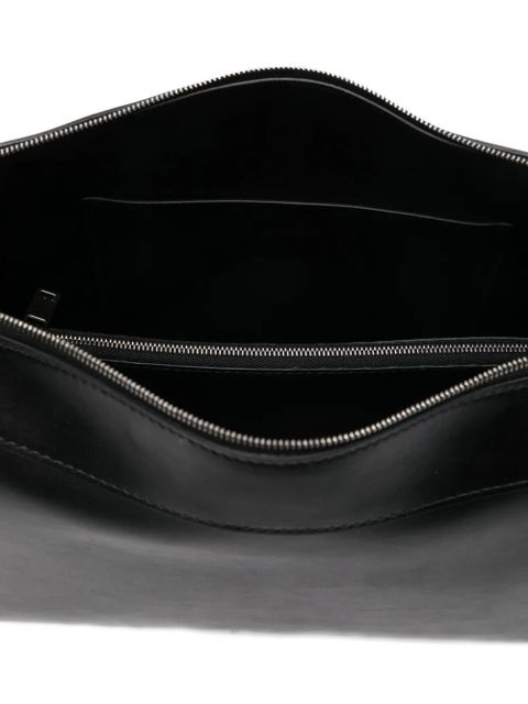 Jil Sander top-zip shoulder bag - Black