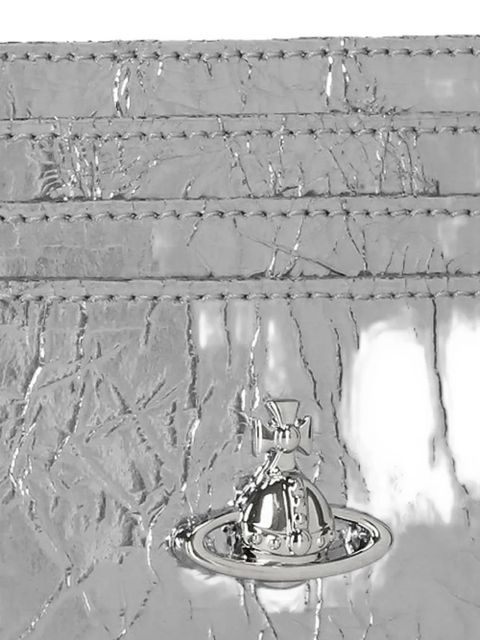 Vivienne Westwood crinkle orb wallet - Silver